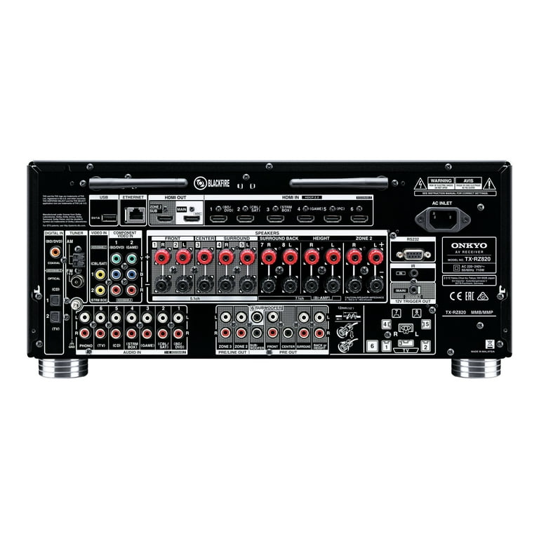 Onkyo TX-RZ820 - AV network receiver - 4K - HDR - 7.2 channel