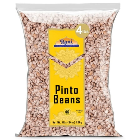 Rani Pinto Beans 64oz (4lbs) 1.81kg Bulk ~ All Natural | Vegan | Gluten Friendly | NON-GMO | Kosher | Product of USA