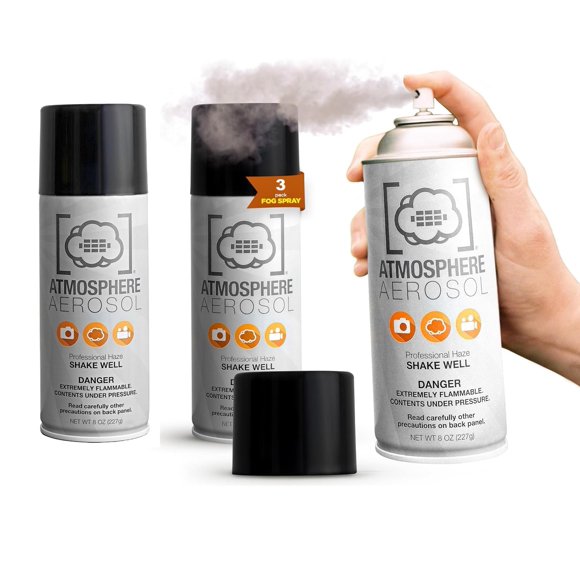 Aerosol Fog Spray Atmosphere Haze/Fog para fotografía, 8 onzas x 3