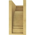 thumbnail image 4 of 6"W x 12"D x 12"H Classic Pescadero Rough Cedar Woodgrain TimberThane Corbel, Primed Tan, 4 of 6