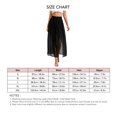 thumbnail image 3 of Vestido playero de verano con cintura alta, elástico, abertura en el muslo, falda larga de malla de encaje negra con pantalones cortos, 3 of 8