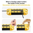 thumbnail image 6 of VILONG 10ft Power Strip 8-Outlet Heavy Duty Surge Protector Outdoor, IPX6 Waterproof, Long Extension Cord, 45° Flat Plug, Yellow, 6 of 9