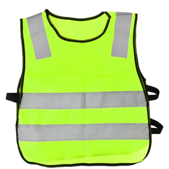 Chaleco reflectante para niños NikouMX Chaleco de seguridad alta visibilidad verde fluorescente