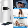 thumbnail image 3 of 40W PD Dual Port Type C Charger Block Fast Wall Charger with 2-Pack 6FT USB C Cable, Power Adapter Compatible with iPhone 17/16/15 Pro Max iPad Pro Galaxy S26 Android, White, 3 of 7