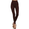 thumbnail image 1 of K-Cliffs Women's Super Stretchy High Waist Leggings, 5" Waistband, One Size, Coffee, 1 of 3