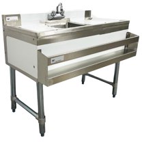 NSF Utility Sink, 36''x23''x33'' Free Standing Kitchen Sink, Compartment Bar Sink with Faucet