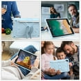 thumbnail image 7 of Children-Friendly Case for iPad 9.7" 6th Gen 2018, iPad Pro 9.7" Cover with Pencil Holder, Allytech Rugged Hard PC + TPU Kidsproof Hybrid Protection Pen Slot Case for iPad 6 2018, Blue, 7 of 7