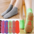 thumbnail image 2 of Calcetines de trampolín profesionales, calcetines de suelo antideslizantes divididos, calcetines de yoga para aprendizaje temprano para adultos, bebés y niños, 2 of 6