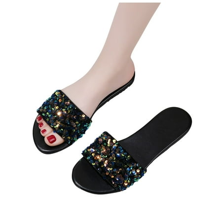 

Cathalem Knee High Sandals for Women Leisure Flip-flops Women s And Shoes Beach Open-toed Indoor Flat Women s sandals Sandal Yellow 8.5