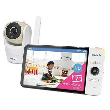 [Upgraded] VTech VM919HD Video Monitor with Battery Support 15-hr Video Streaming, 7" 720p HD Display,360 Panoramic Viewing, 110 Wide-Angle View,HD Night Vision,Up to 1000ft Range