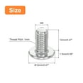 thumbnail image 2 of M6-1 x 12mm 100Pack Metal Flat Round Head Screws Phillips Drive Machine Bolt, 2 of 6