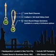 thumbnail image 2 of Gem Stone King 14K Yellow Gold Green Tourmaline Earrings for Women | 0.50 Cttw | Gemstone October Birthstone | Round 4MM, 2 of 6