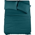 thumbnail image 1 of Juego de sábanas Utopia Bedding de microfibra totalmente cepillada, color verde azulado, 1 of 7