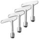 thumbnail image 1 of 4pcs Elevator Key Elevator Service Key Triangle Panel Lock Triangle Spanner, 1 of 3