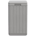 thumbnail image 3 of vidaXL Outdoor Garbage Bin Grey 38x38x65 cm PP, 3 of 5