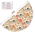 thumbnail image 3 of Lsque Autumn With Hedgehog Print Christmas Tree Skirt, Tree Skirt with Ties or Velcro, Perfect for Holiday Decorations, Halloween, and New Year-36", 3 of 7