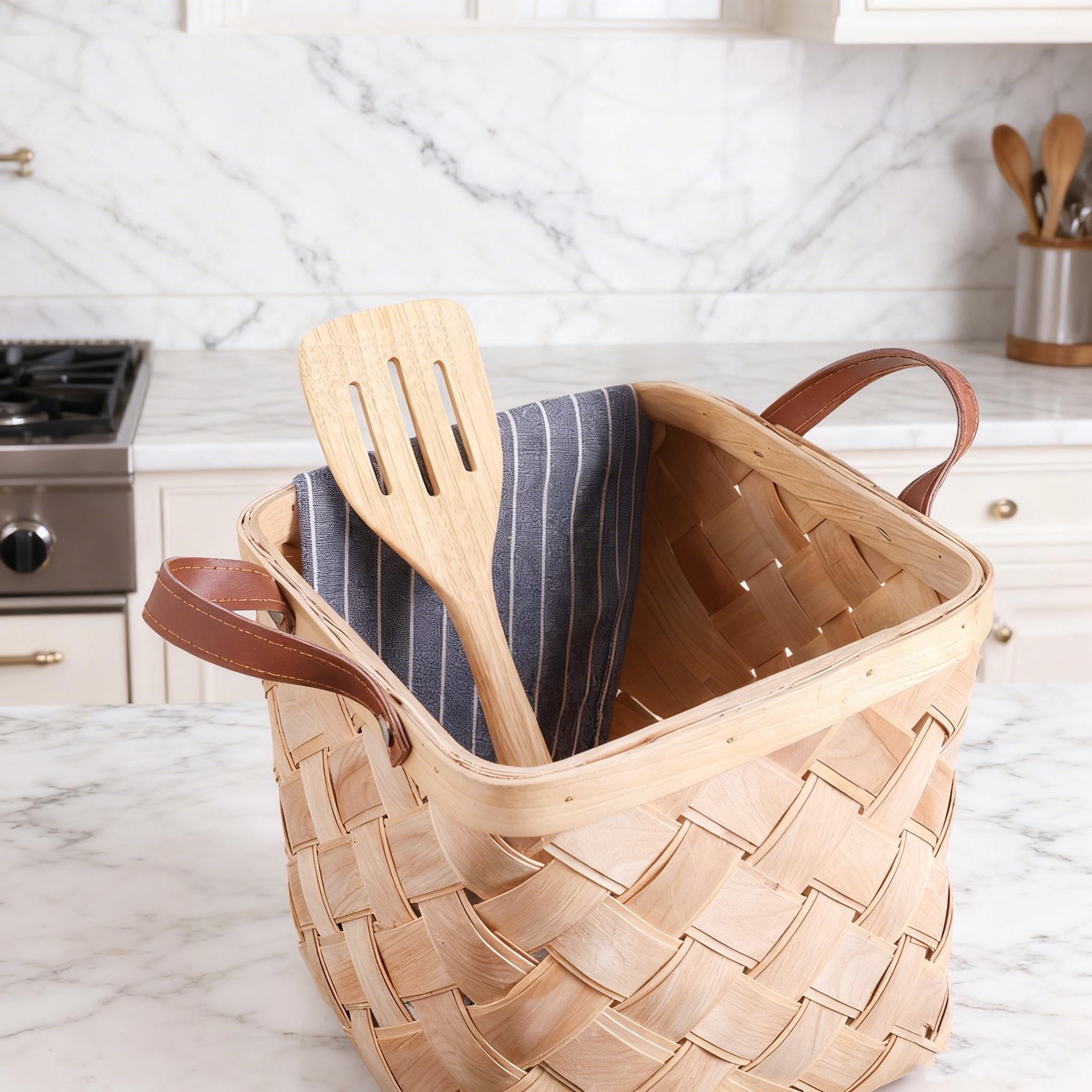 Mainstays 13 in Bamboo Slotted Kitchen Turner