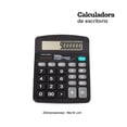thumbnail image 3 of Calculadora de Escritorio Barrilito Negra 12 Dígitos, 3 of 5