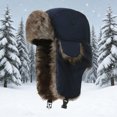thumbnail image 2 of EliteGoogv Trapper Hat Winter Ear Flap Hat Water Resistant Ski Cap with Chin Strap for Adults Unisex, 2 of 3