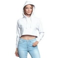 thumbnail image 5 of G-Style USA Women's Long Sleeved Crop Top Hoodie LH13118 - White -Large, 5 of 8