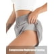 thumbnail image 3 of Pantalones cortos para correr de secado rápido para mujer Capa deportiva Cintura elástica Pantalones cortos de entrenamiento activo con bolsillos Ormromra HMHZ826-10, 3 of 5