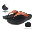 thumbnail image 6 of AEROTHOTIC Flip Flops for Women with Arch Support Plantar Fasciitis Orthopedic Cushioned Footbed Comfortable Non-Slip Sole with Padded Straps Dressy Casual Recovery Women Sandals, 6 of 8
