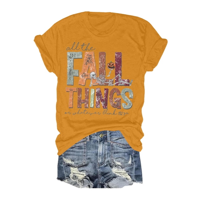 TINZ T-Shirt Décontracté à Col Rond / Manches Courtes pour Confort & Style T-Shirts pour Femmes 100 Polyester Col Roulé