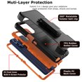 thumbnail image 2 of Takfox Case For Motorola Moto G Stylus 5G 2022 ,Shockproof Heavy Duty Rugged Locking Swivel Holster Belt Clip Kickstand Full Body Hard Shell Phone Cover Case，Yellow, 2 of 7