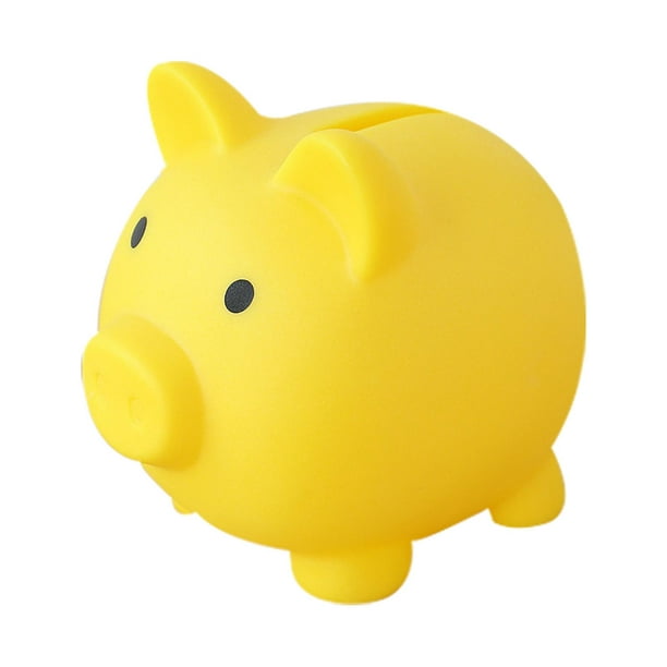 Grande banque de cochon mignon en vinyle argent incassable décoration pour  garçons fille