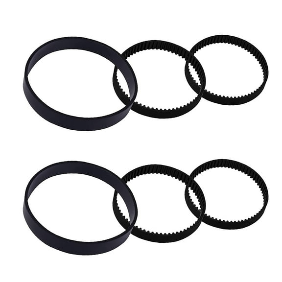 Bush Belt and Motor Belt Set Compatible with Bissell ProHeat 2X Revolution Pet Carpet Cleaner, Models 1548 1550 1551 Series, Compare to Parts # 1606418, 1606419 & 1606428 (6 Pack)