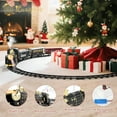 thumbnail image 5 of Luxspire Christmas Train Set with Remote Control Smoke, Lights, and Sound, Classic Electric Train Set Around The Tree, Toy Holiday Decoration for 5-13 Years Old Kids, Black, 5 of 8