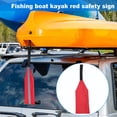 thumbnail image 4 of Soidarity Bandera de seguridad para Kayak, remolque, kayak, pesca, barco, banderas, deportes acuáticos ligeros, señal de señal roja con cordón no Type3 NO3 Soidarity OD020028-02, 4 of 6