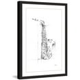 thumbnail image 2 of Marmont Hill "Saxaphone Sketch" Framed Painting Print, 2 of 6