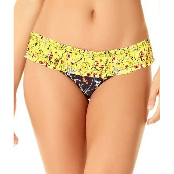 Anne Cole MULTI Smocked Wide Band Bikini Swim Bottom, US X-Small