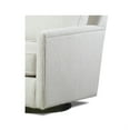 thumbnail image 6 of Fusion Furniture Hogan Cotton Transitional Fabric Swivel Glider Chair in Gray, 6 of 7