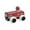 Red_Base#1588, variant on Wooden Push Toy Vehicle | Fire Truck Ambulance Car | Solid Wood Construction | Eco-Friendly Water-Based | Silent Plastic Wheels | 5.31x3.62x3.54 in | Red Blue White | 285g