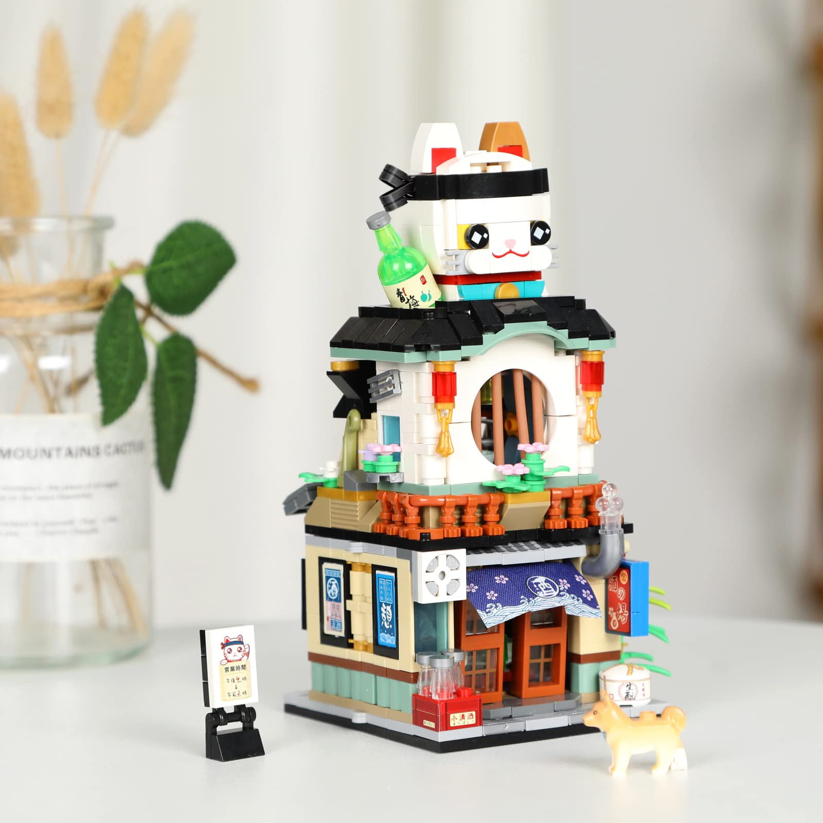 Mini Izakaya Shop Building Blocks Toy, Japanese Street View Mini Izakaya Shop Building Blocks Toy, Japanese Street View