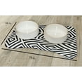 thumbnail image 2 of Simply Daisy Geometric Bone Shape Pet Feeding Mat for Dogs, 2 of 3