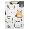 thumbnail image 2 of FMSHPON Cute Cat Cartoon Clipboard Hardboard Wood Nursing Clip Board and Pull for Standard A4 Letter 13x9 inches, 2 of 7