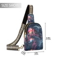 thumbnail image 2 of FORMRS Womens Crossbody Sling Bag Travel Daypack Shoulder Chest Backpack, Glowing Jellyfish, 2 of 7