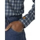 thumbnail image 3 of Camisa Wrangler FR Flame Resistant Western Manga Larga Azul Marino, 3 of 4