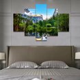 thumbnail image 2 of TISHIRON 5PCS Framed Canvas Wall Art Set,60"x40" Natural Lake Mirror Canvas Art Decor, 2 of 7