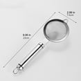 thumbnail image 3 of fuxzkrlz Stainless Steel Fine Mesh Strainer Colander with Anti-Slip Handle Kitchen Flour Sieve for Tea Juice Oil Strainer Baking Ingredient Sifter, 3 of 6