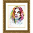 thumbnail image 1 of Kovacs, Anna Brigite 12x14 Gold Ornate Wood Framed with Double Matting Museum Art Print Titled - Charming Girl I, 1 of 4