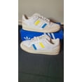 thumbnail image 2 of Ad-id-as Originals Forum Low Sneakers ID7962 White Blue Yellow Men's Size 11, 2 of 6