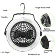 thumbnail image 5 of Moclever Camping Tent Fan Rechargeable Hanging Flashlight Ceiling Fan for Outdoor Hiking Fishing, 5 of 9