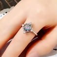 thumbnail image 6 of 925 Silver Ring Gift Glamorous Cubic Zircon Wedding Women Party Jewelry Sz 6-10, 6 of 8