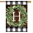 thumbnail image 2 of Briarwood Lane Everyday Double Sided House Flag 40x28 For Outdoor Wreath Monogram Letter H House Flag, 2 of 4