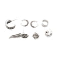 thumbnail image 3 of 7pcs Women Vintage Ear Punk Wrap Stud Earrings Jewelry Sunnimix Brazalete de oreja antiguo de plata, 3 of 8