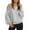 1-Grey, variant on Fshinging Womens Oversized Hoodies Sweatshirts Off Shoulder Long Sleeve Solid Crewneck Loose Fit Trendy Clothes